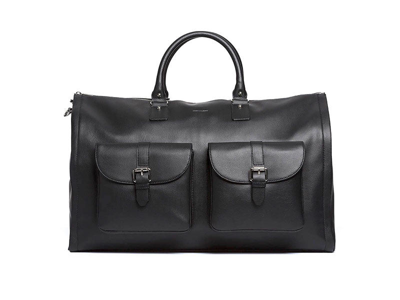 Leather Garment Weekender Bag by Hook and Albert