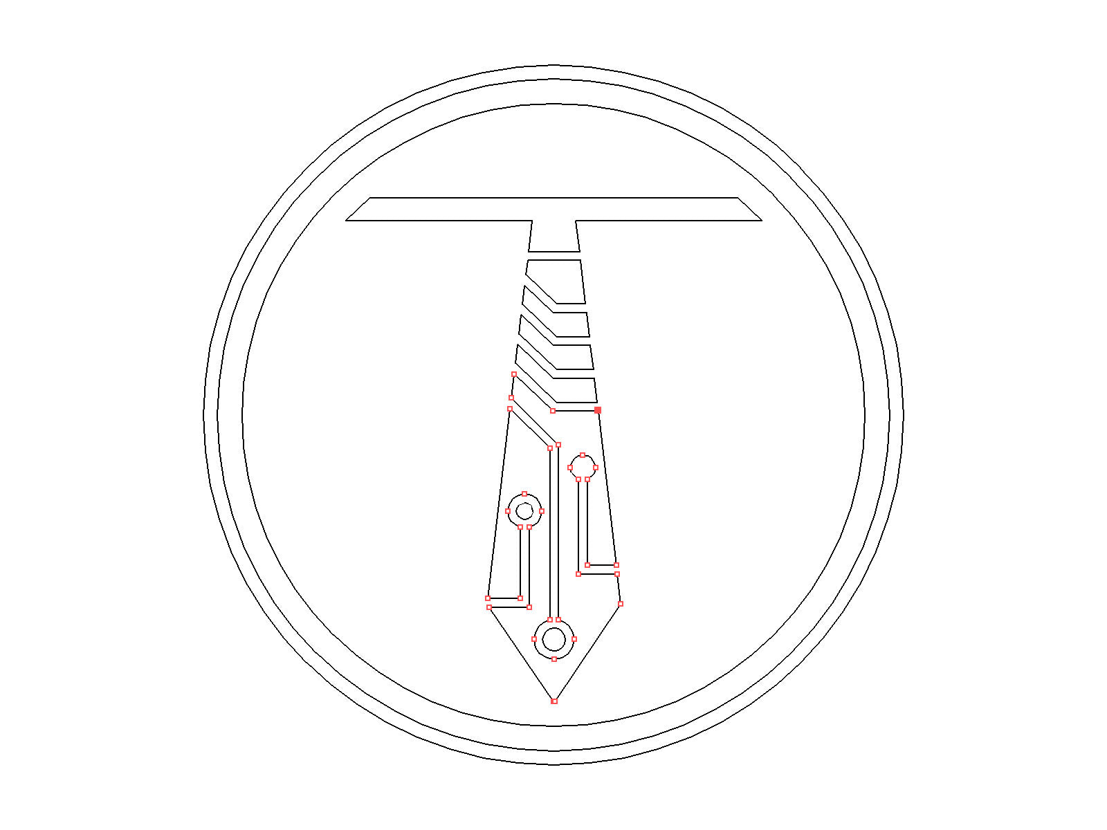 Refining vector file of TechWears logo