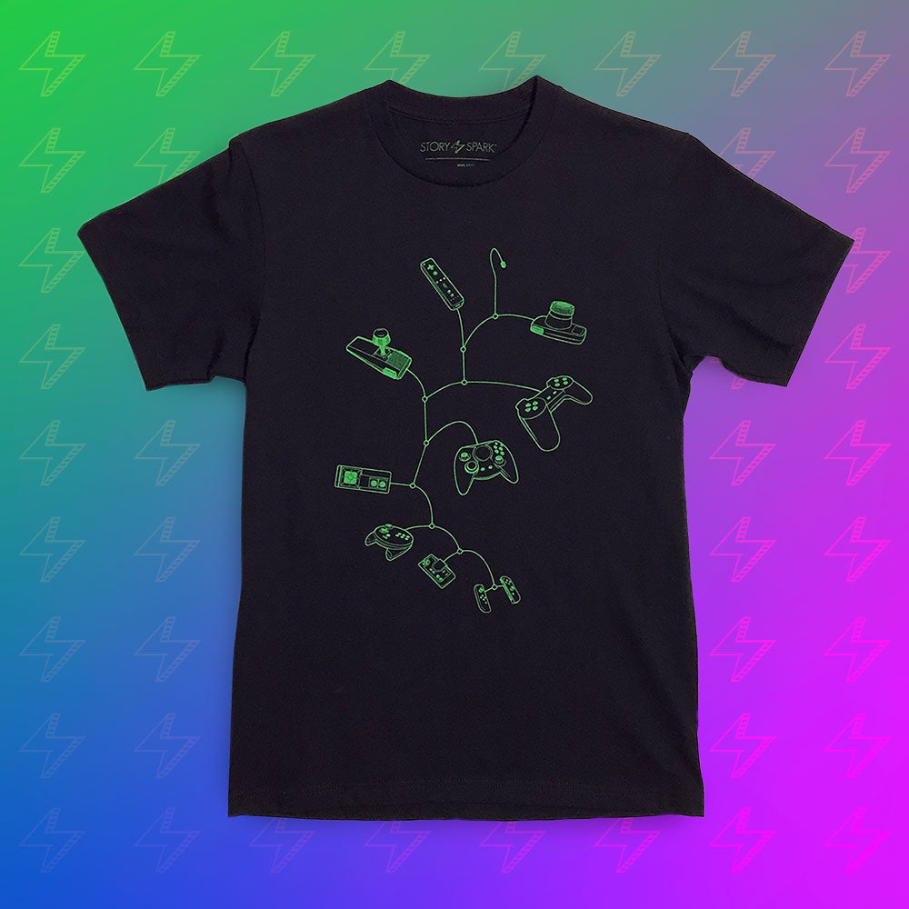 Gamer T-shirt - Mobile Controls V2 Graphic Tee by STORY SPARK