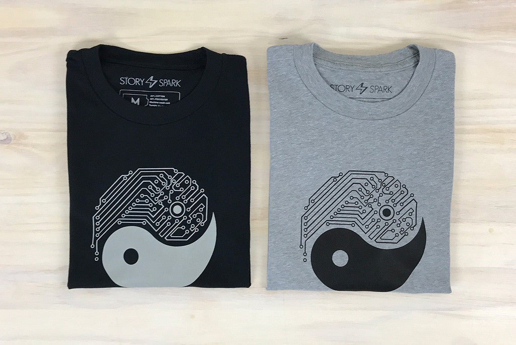 Techy Yin Yang T-shirts graphiques pour les techniciens