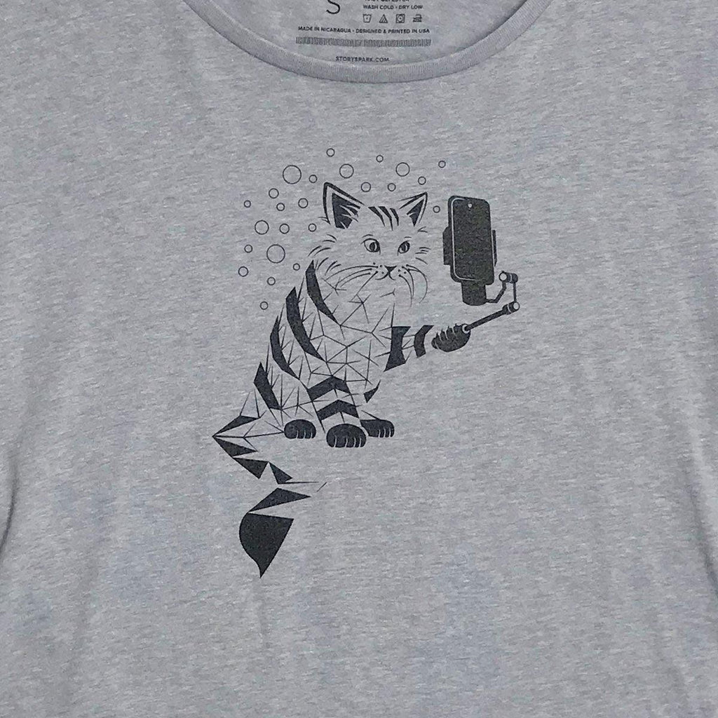 Download Snap Cat Womens Graphic T-Shirt for Cat Lovers - STORY SPARK