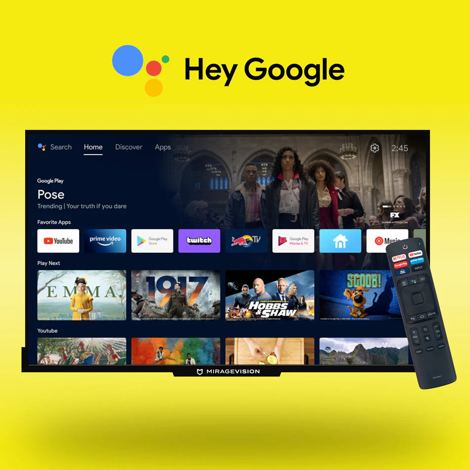 Entertainment you love. With a little help from Google.