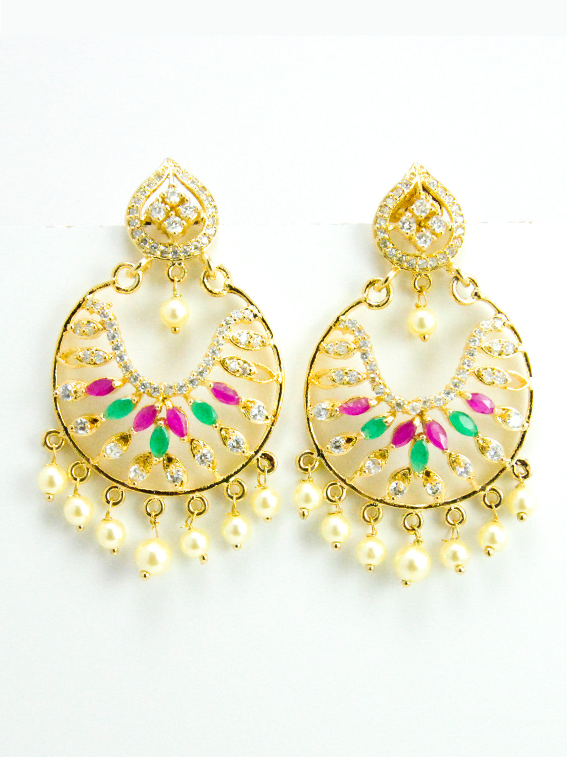 Punjabi Jhumka | Kundan Earrings | Lotan | Silver metal Earrings | 4