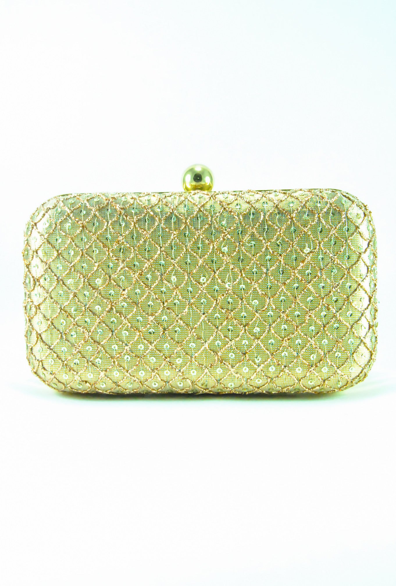 gold sparkle clutch bag