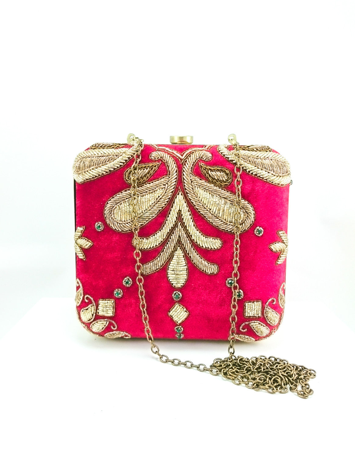 Red Wedding Clutch - Desi Royale