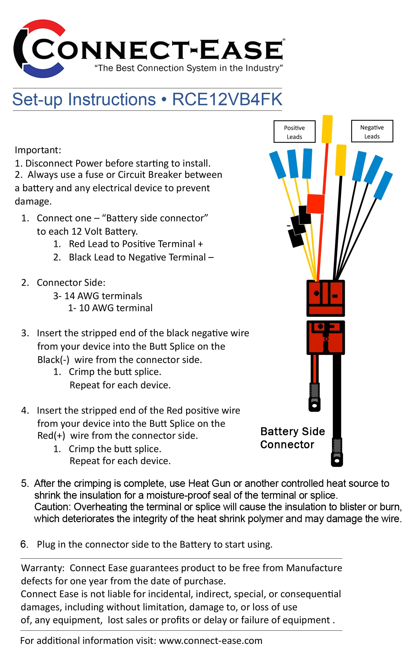 multi wire battery terminal