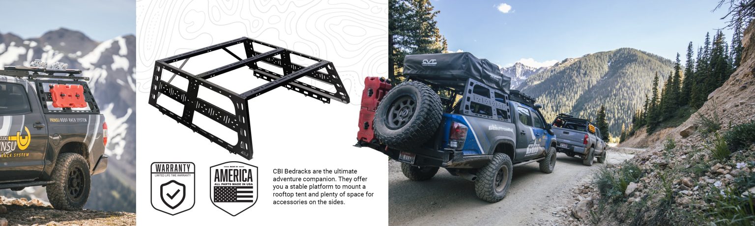 CBI Toyota Tacoma Roof Rack Height Bed Rack | 2005-2023