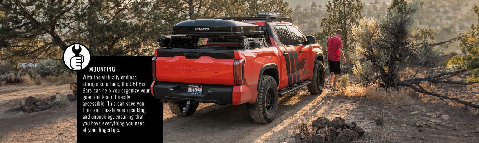 CBIi Offroad Jeep Gladiator Bed Bars - Endless Mounting