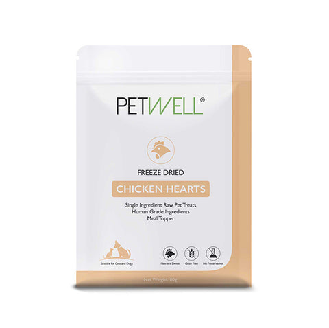 Freeze-Dried Chicken Hearts PetWell