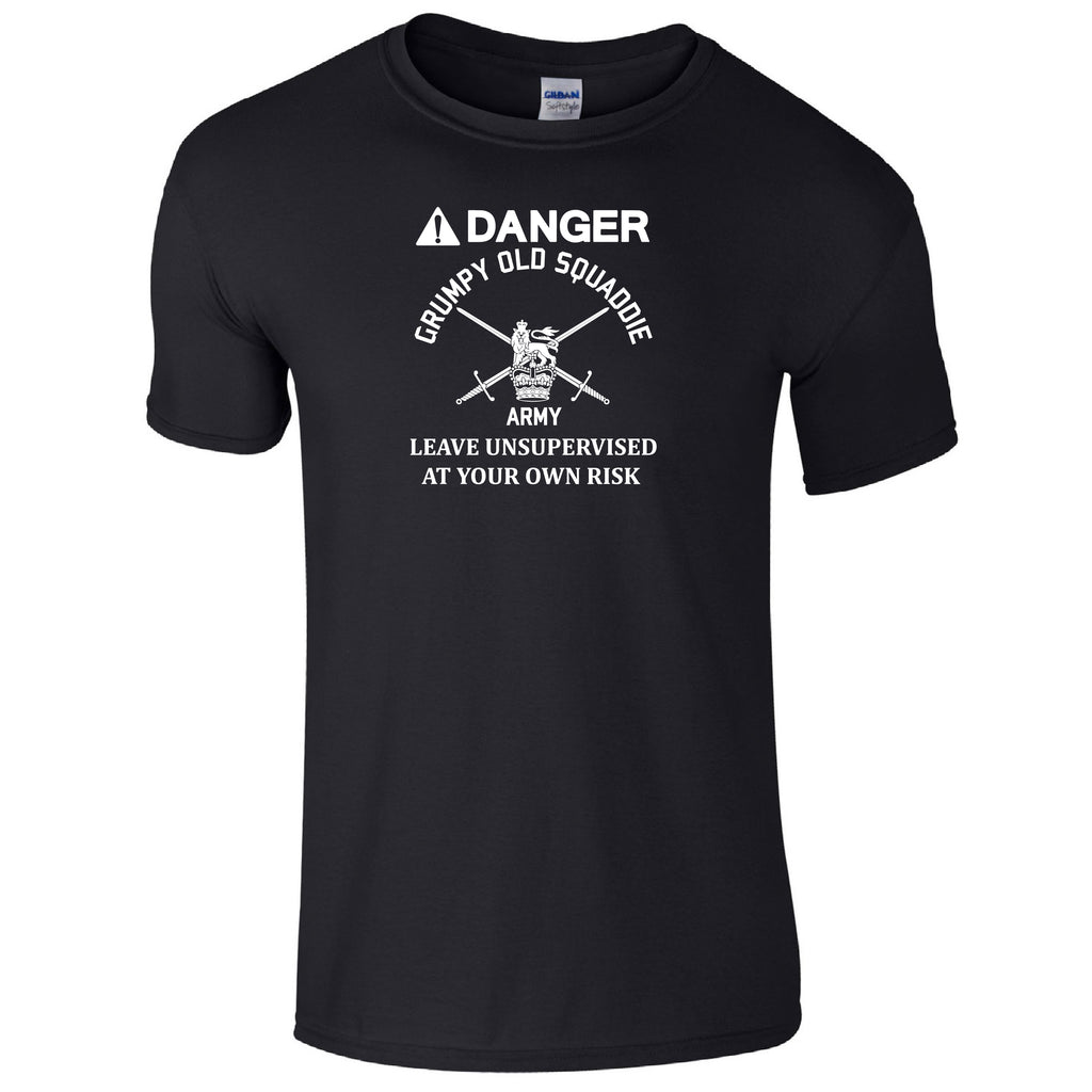 British Army T-Shirt Danger, Grumpy Old Squaddie – Uriah Moon Screen ...