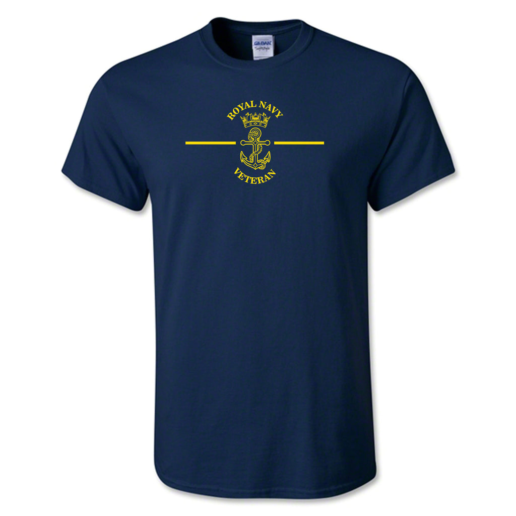Royal Navy  Veteran T Shirt Small Logo Uriah Moon Screen 