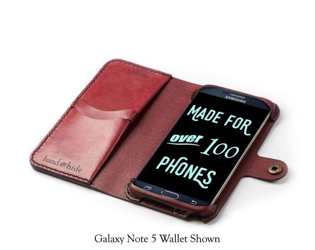 Meesterschap Pornografie kopiëren Samsung Galaxy S6 Edge Plus Custom Leather Wallet Case - Hand and Hide LLC