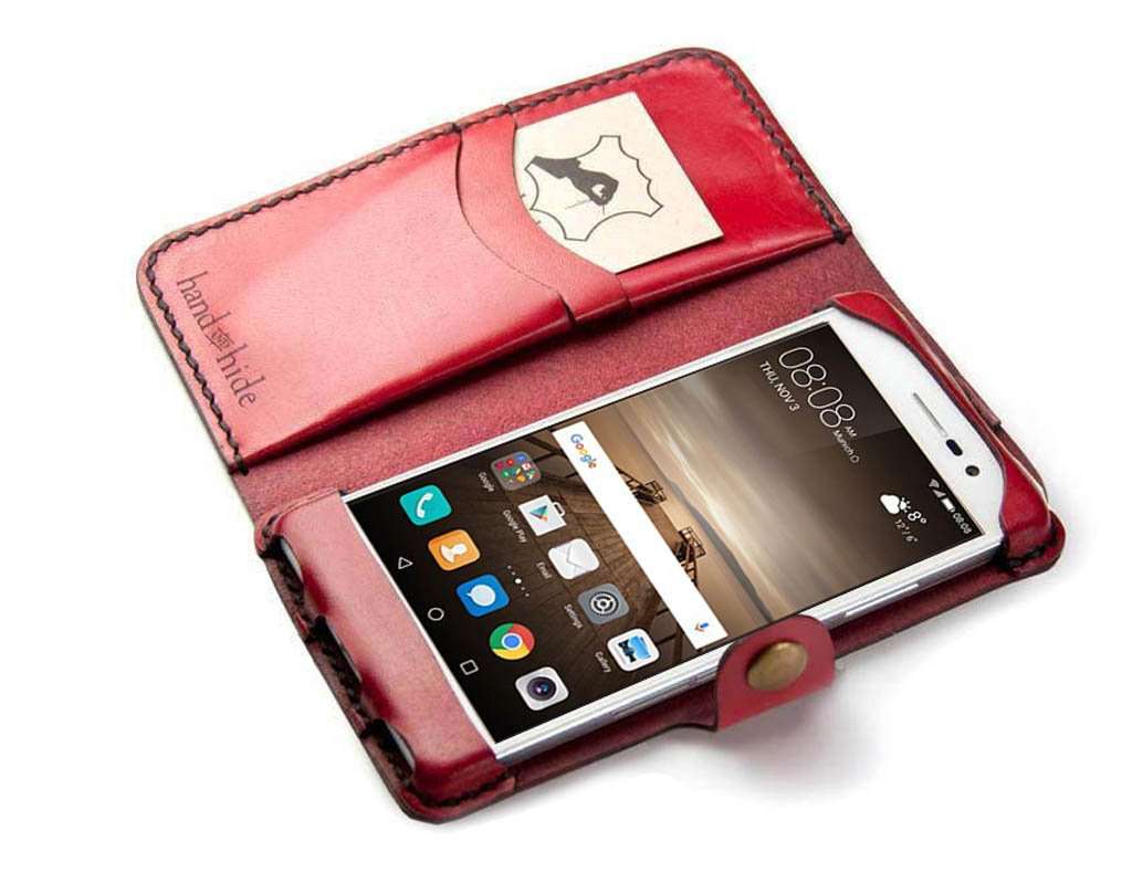 misdrijf Rudyard Kipling Alert Huawei Mate 9 Custom Leather Wallet Case - Hand and Hide LLC