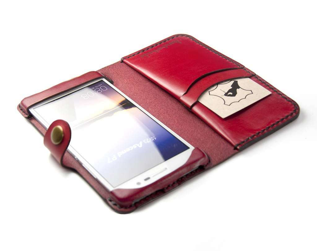 Van Uitsluiting uitdrukking Huawei Honor 8 Custom Leather Wallet Case - Hand and Hide LLC