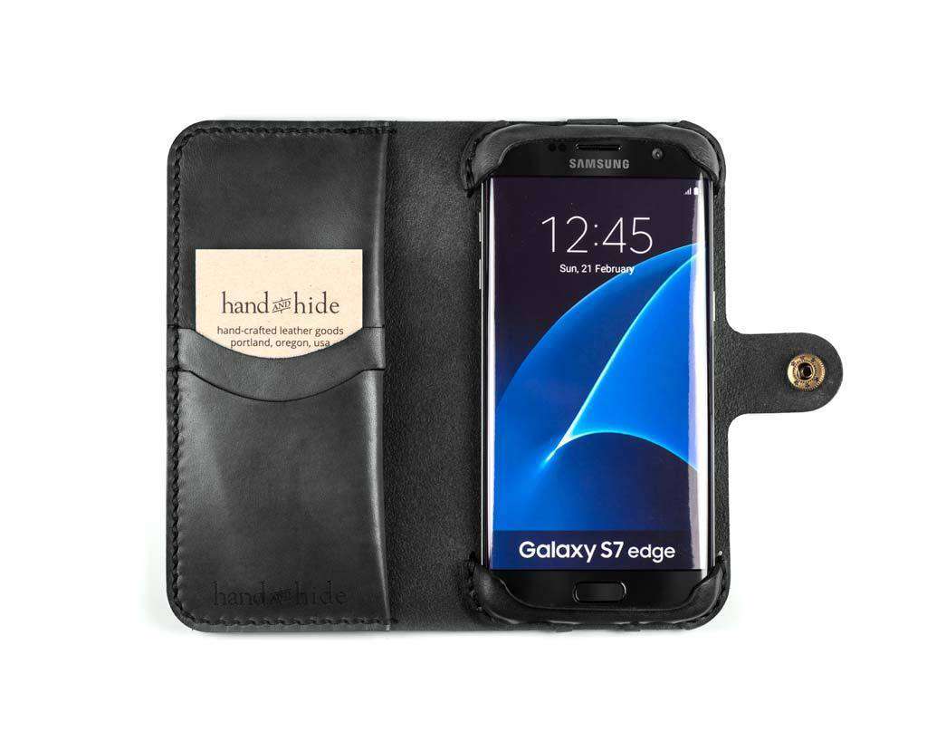 Auto telefoon Spaans Samsung Galaxy S7 Active Custom Phone Leather Wallet - Hand and Hide LLC