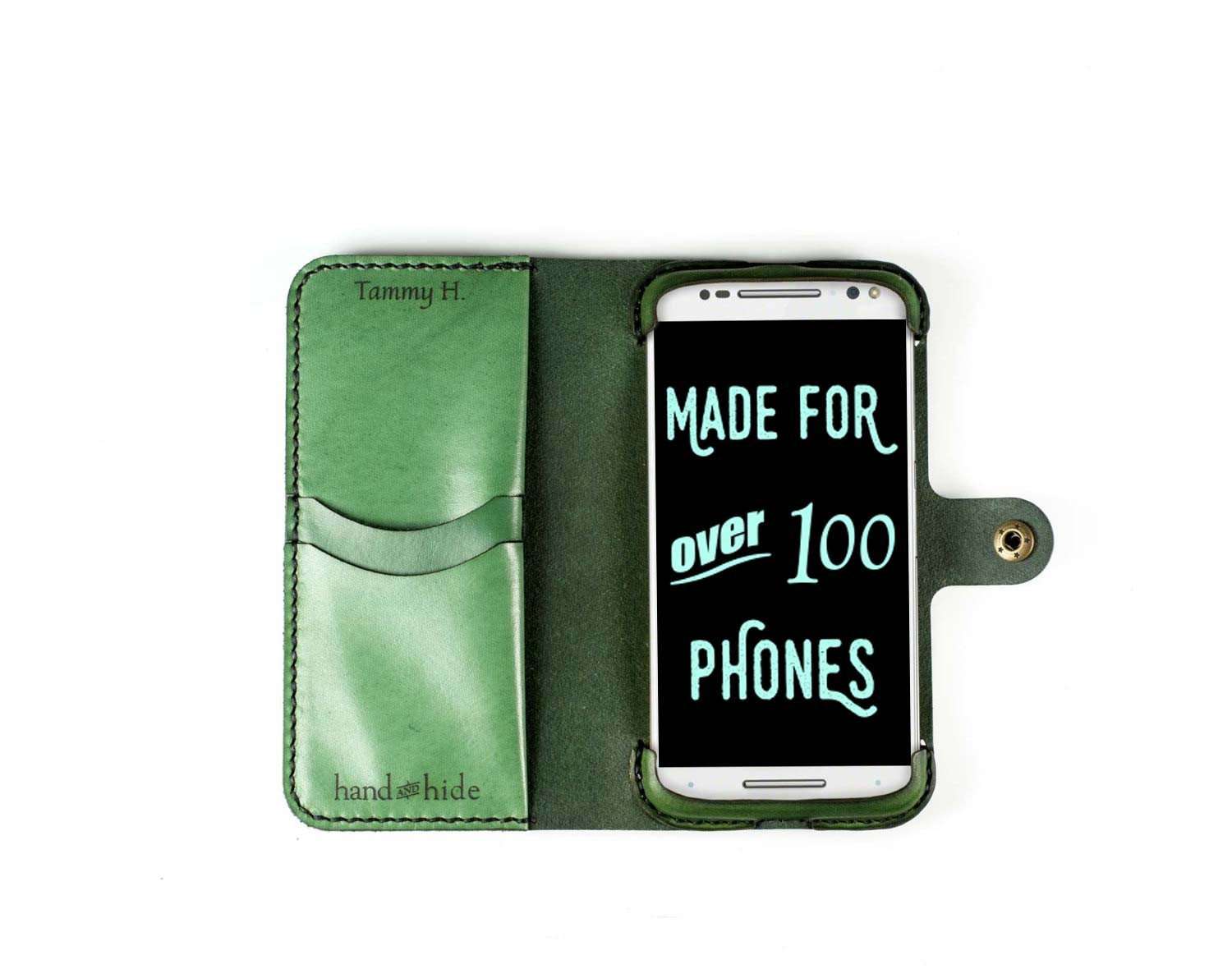 vrijgesteld binair timmerman Motorola Moto G4 Plus Custom Leather Wallet Case - Hand and Hide LLC