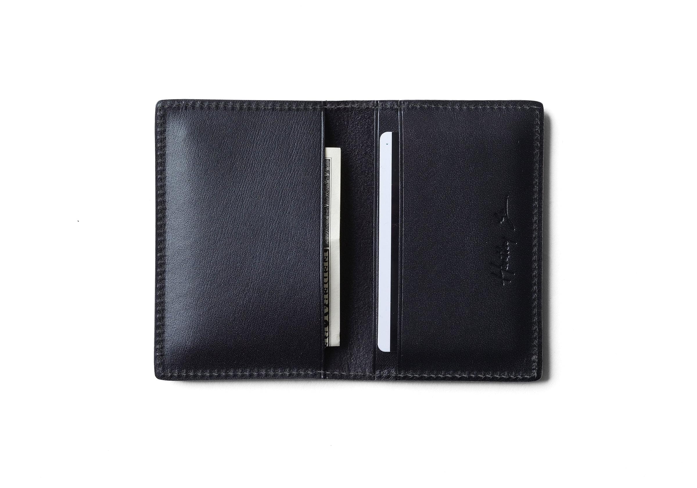 Slim Manhattan Leather Classic Wallet Handmade by Hentley