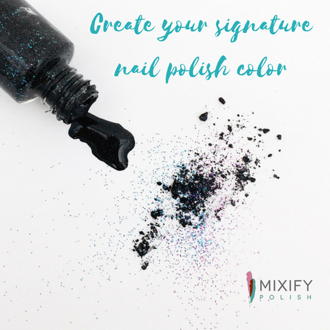 Glitter DIY nail polish - Mixify Polish