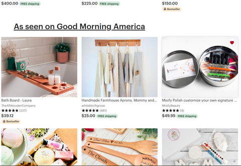MIXIFY BEAUTY AND ETSY, EDITORS’ PICKS  Spotted in the media See what goods are making editors from top media outlets do double takes