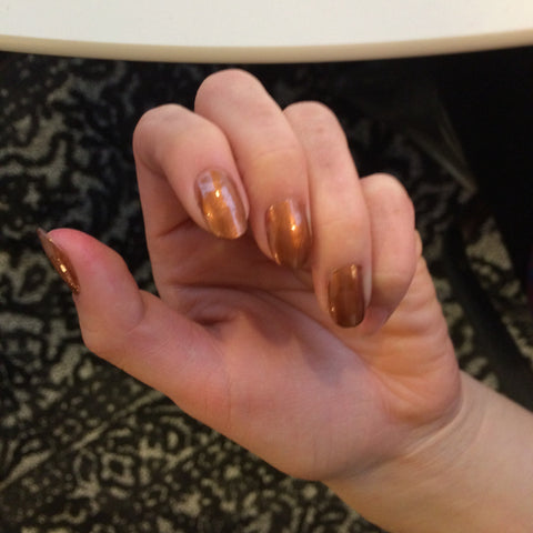 Long nail manicure