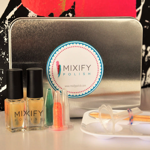 	 Mixify Polish Gifts Innovative Create Your Signature Nail Polish DIY Mini Kit to Celebrities and Press at GBK’s Pre-MTV Movie Awards Celebrity Gift Lounge