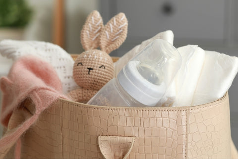 bag with baby items