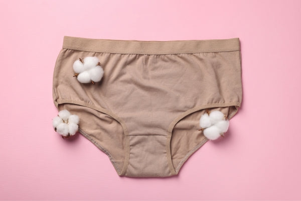 women's underwear with cotton plants