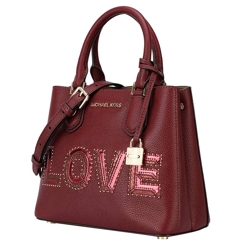 10002 MICHAEL KORS Adele Messenger LOVE MERLOT