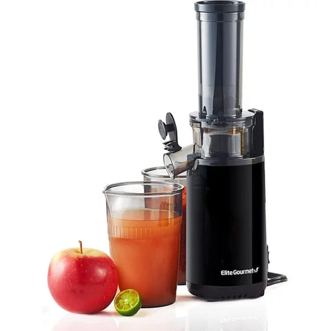 Elite Gourmet EJX600 Compact Small Space-Saving Masticating Slow Juicer