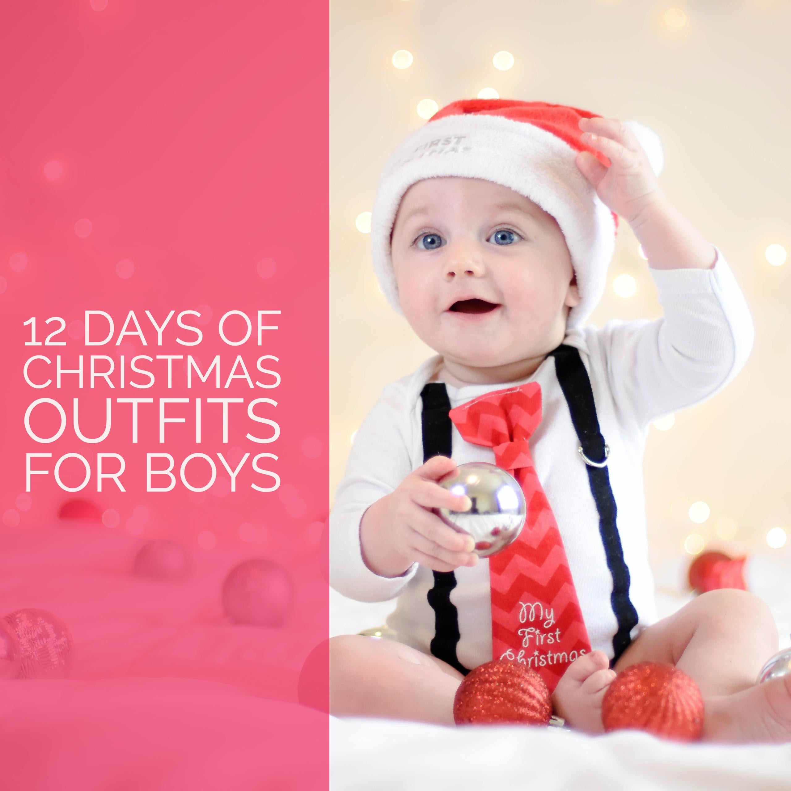 Boy christmas outfits on sale toddlers