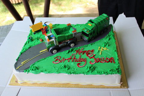 Garbage Truck Birthday Cake