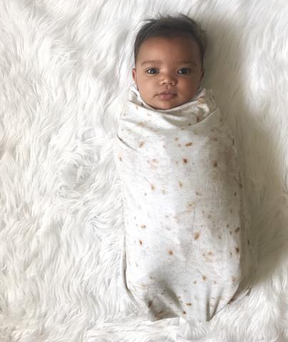 baby boy shower gift: burrito blanket