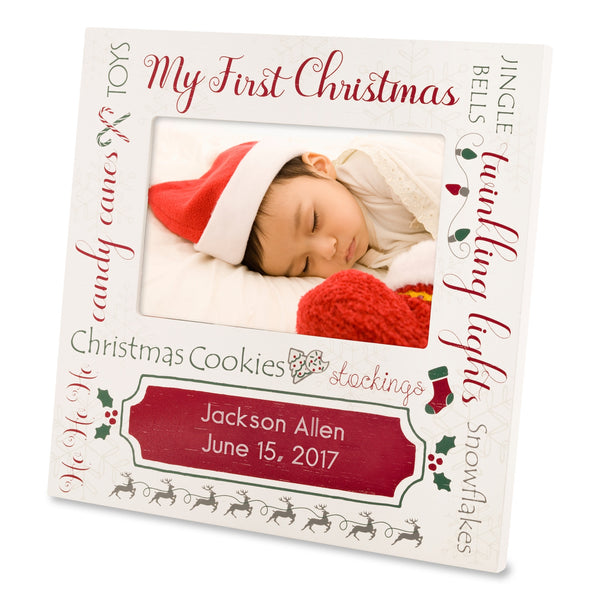 1st christmas picture frame