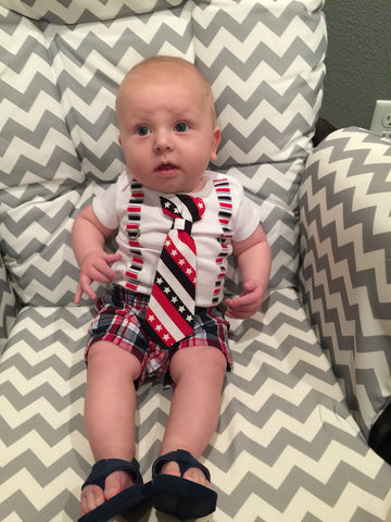 flag tie for baby