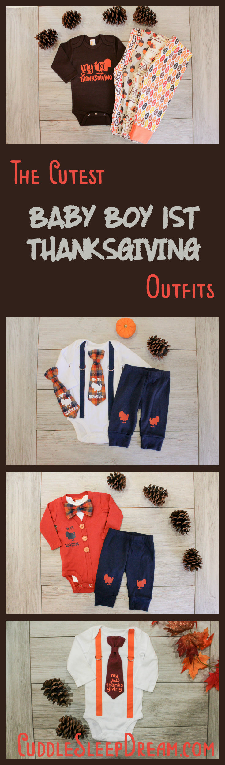 baby boy My 1st Thanksgiving Outfit ideas