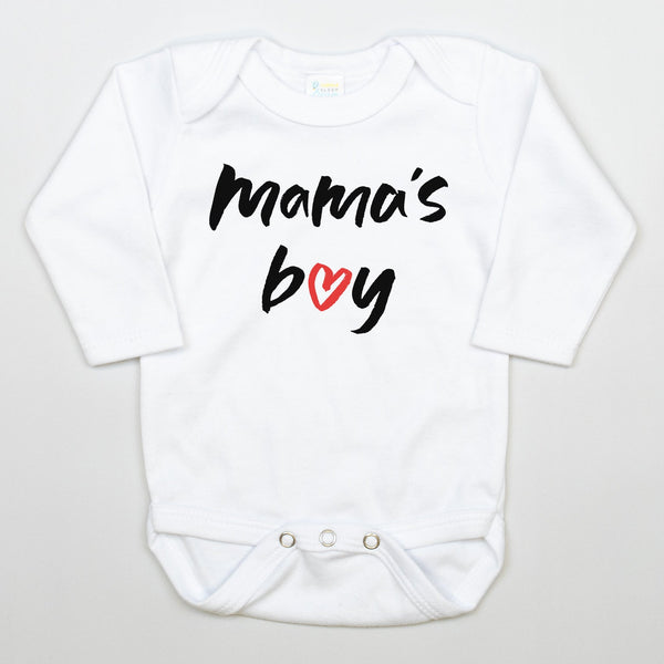 Mama's Boy | White Bodysuit - Cuddle Sleep Dream