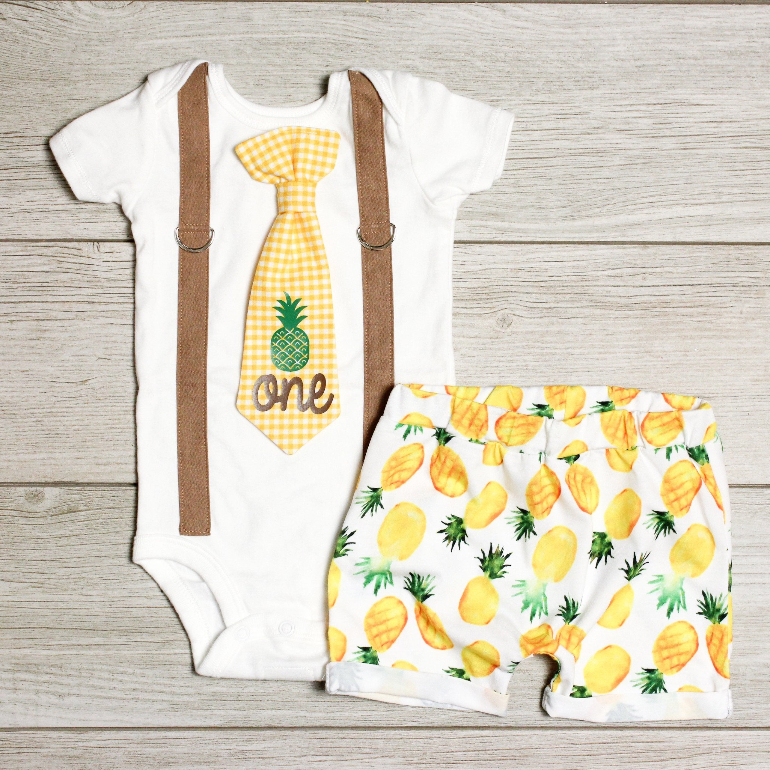 pineapple first birthday outfit