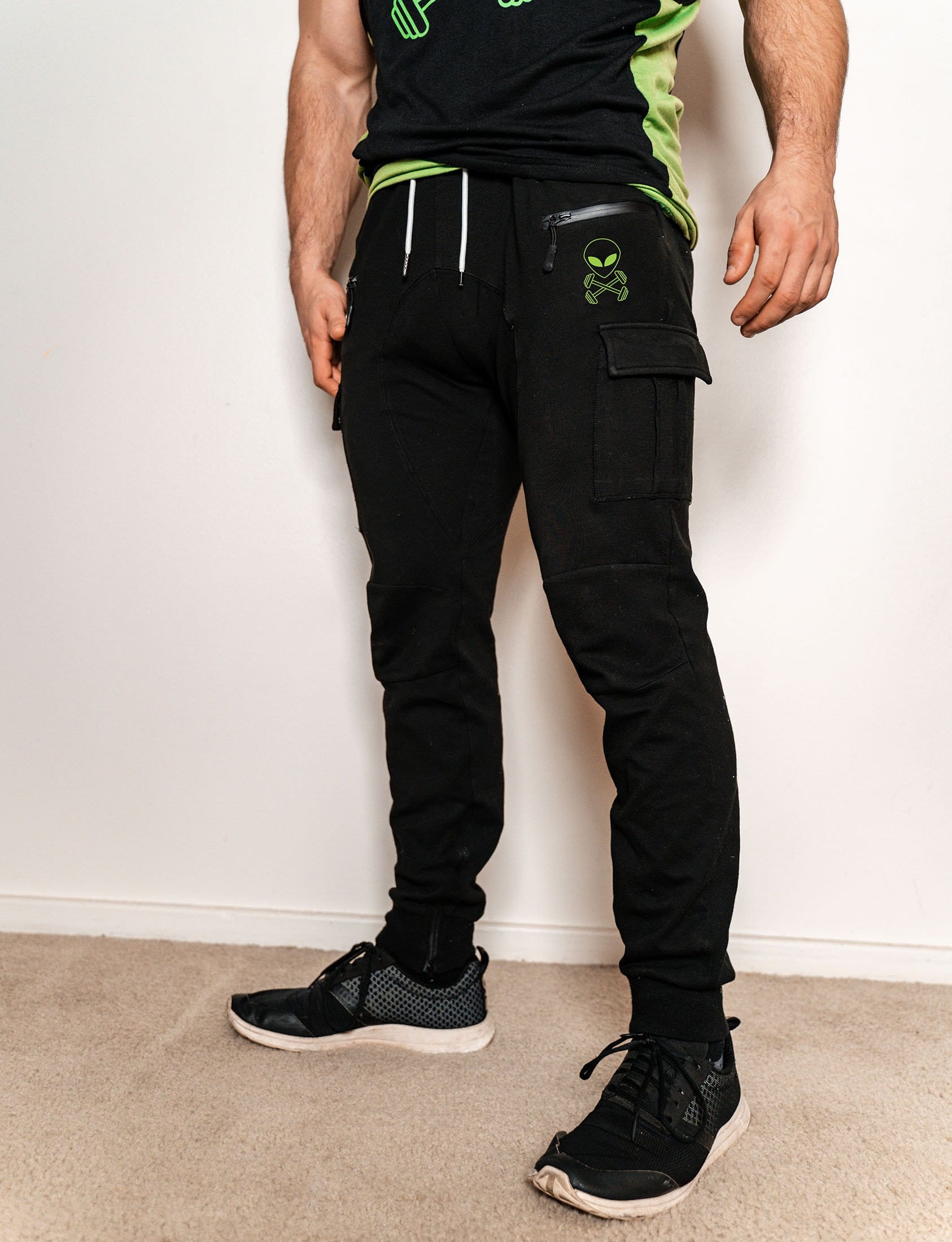 black tactical joggers