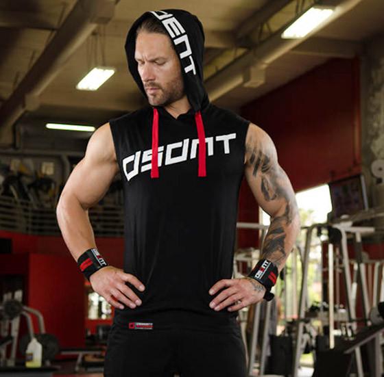 Dissident Gym Wear Sleeveless TUNE OUT Hoodie | DISSIDENT GYM WEAR