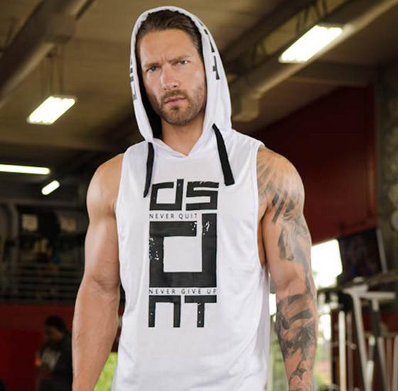 Dissident Gym Wear Sleeveless TUNE OUT Hoodie - DISSIDENT GYM WEAR