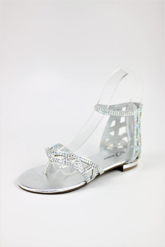 silver flat dress shoes