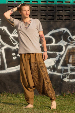 men's brown om pants