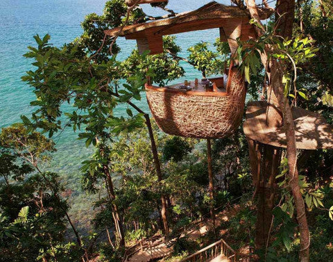 Treepod dining Soneva Kiri