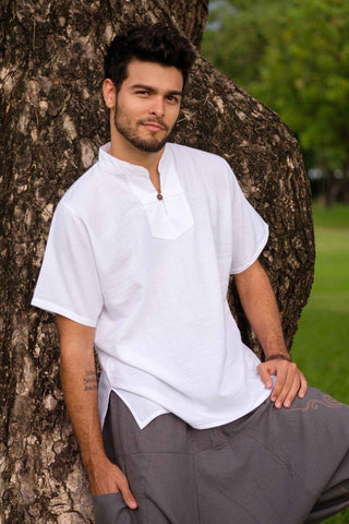 men's white serenity shirt