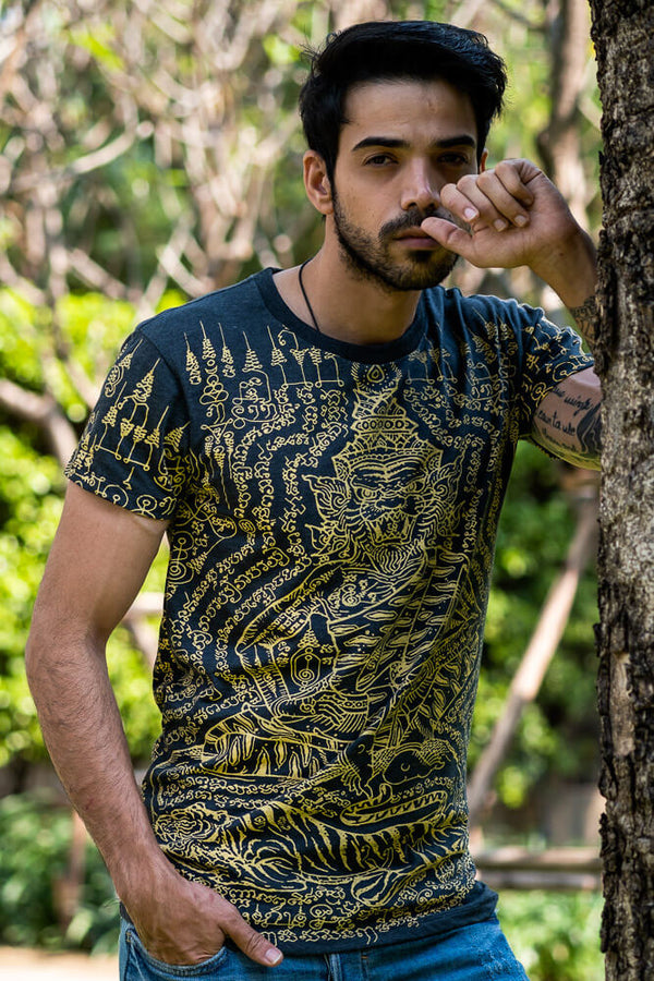 Black Twin Tiger T-shirt