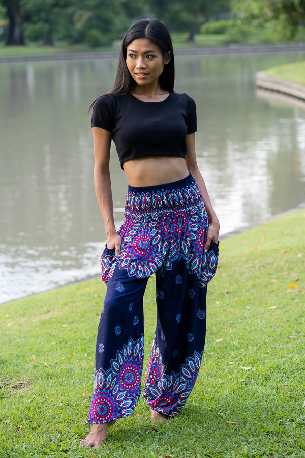 Blue Petal Pants