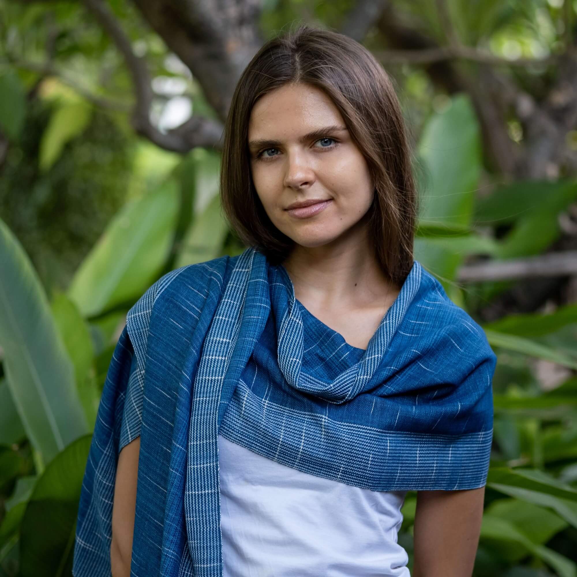 Premium Indigo Scarf