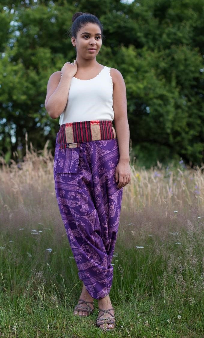 Purple Elephant Pants