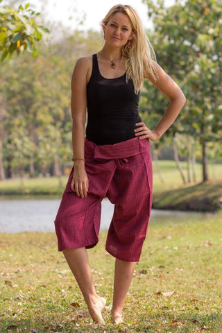 Thai Fisherman Pants Yoga Pants Plain Color Men / Women Thai Wrap Pants 