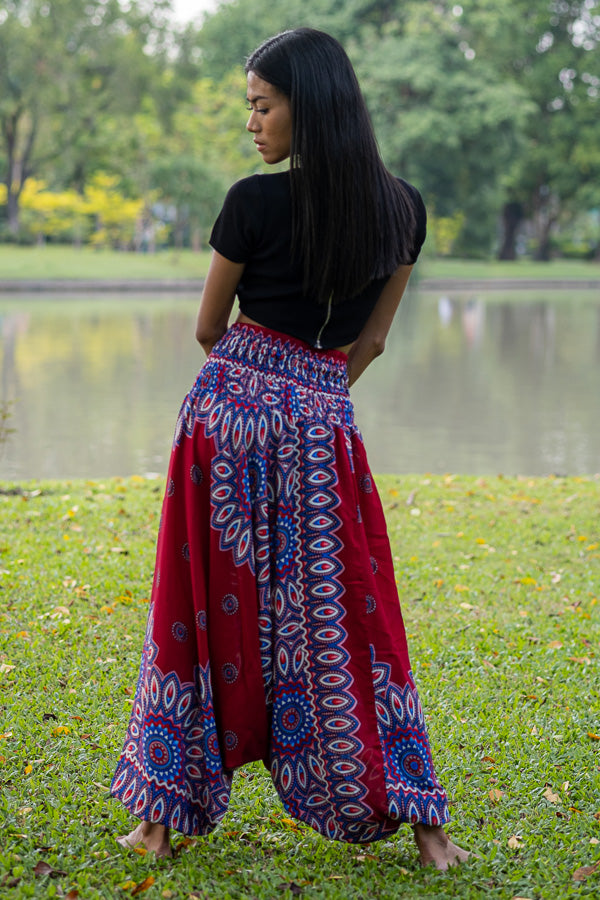 NEPAL Yoga Pants - Red  Hippie Pants – ELEPANTA